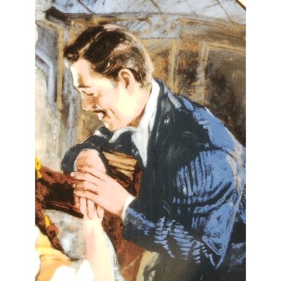 Gone With The Wind Scarlett And Rhett Honeymoon 1990 Plate Wall Decor Fine China - Picture 4 of 13